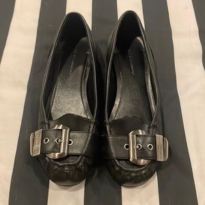 BCBGeneration Dylann Leather Flats in Black